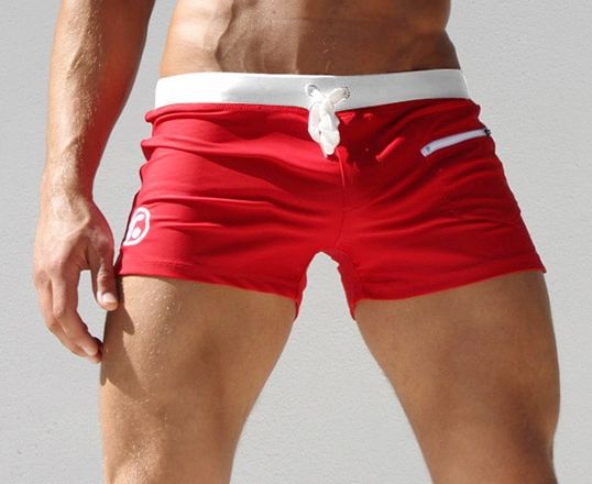 Męskie Kąpielówki Szorty z Kieszonką Spodenki Wiązane - 4XL