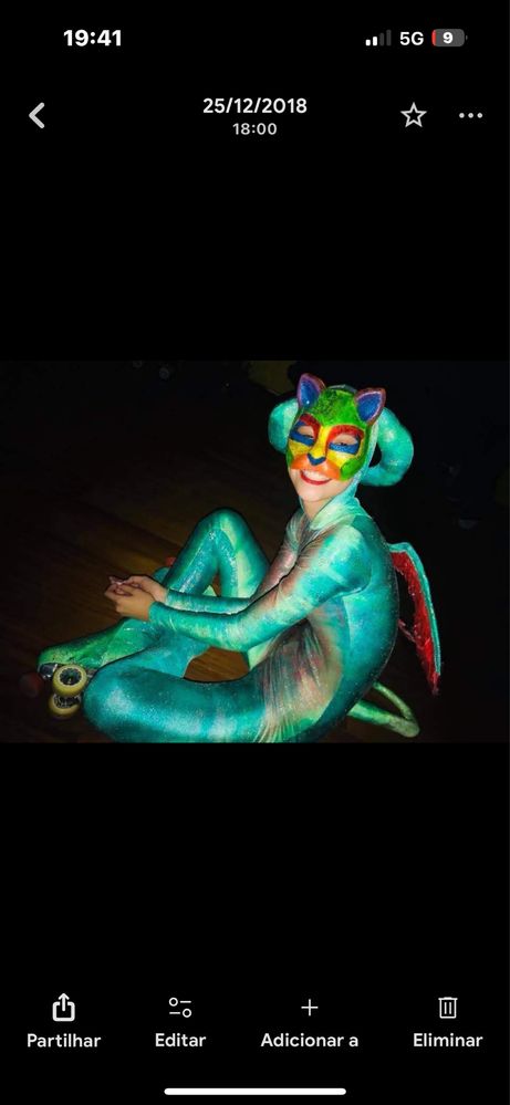 Fato de dragão - patinagem artística