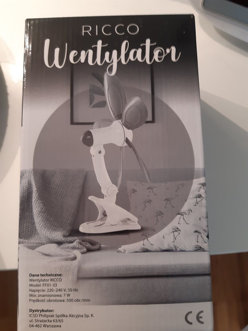 Wentylator biurkowy