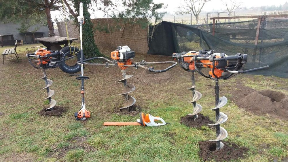 Świder wiertnica podkrzesywarka piła na wysięgniku stihl wynajem