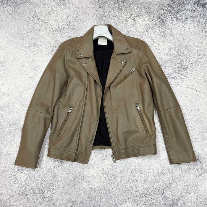 Мужская кожаная косуха Selected Homme