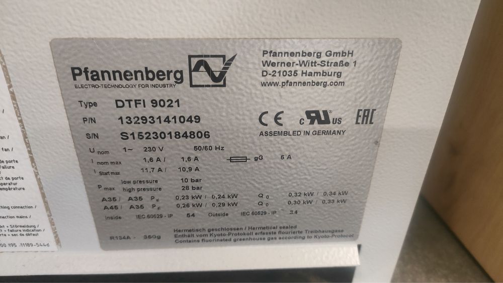 Klimatyzator Pfannenberg DTFI 9021