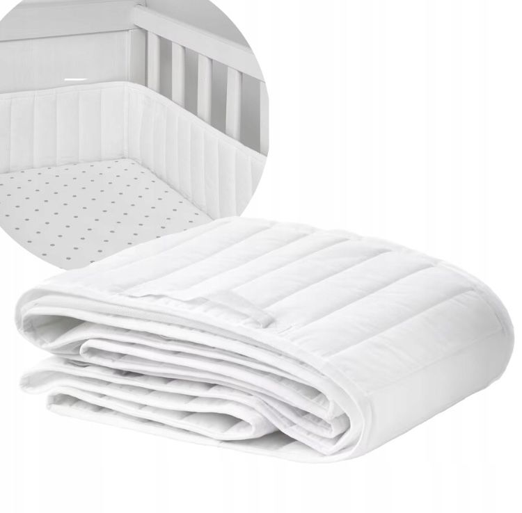 Ochraniacz do łóżeczka Len z Ikea / biały