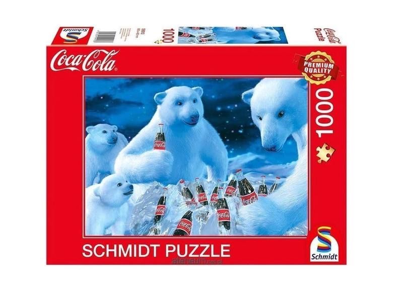 Пазли новорічні різдвяний пазл кока кола coca cola зимовий ведмідь