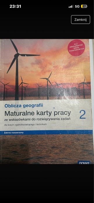 Maturalne karty pracy 2 geografia