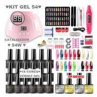 Kit Unhas de Gel com Forno Catalisador + Broca + Artigos