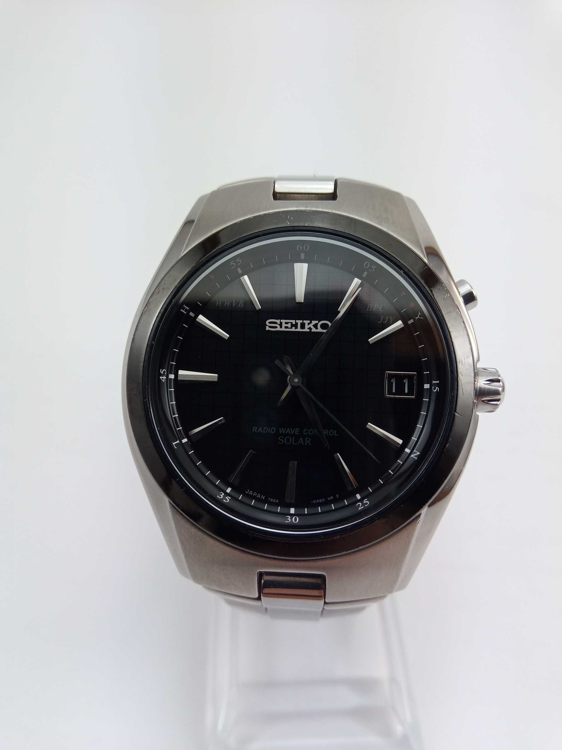 Часы мужские Seiko Solar SBTM085 титан радиоконтроль сапфир Japan made