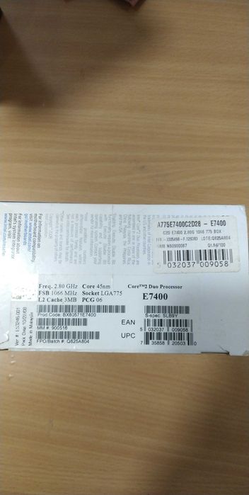 Vendo processador core 2 duo E7400 na caixa com cooler