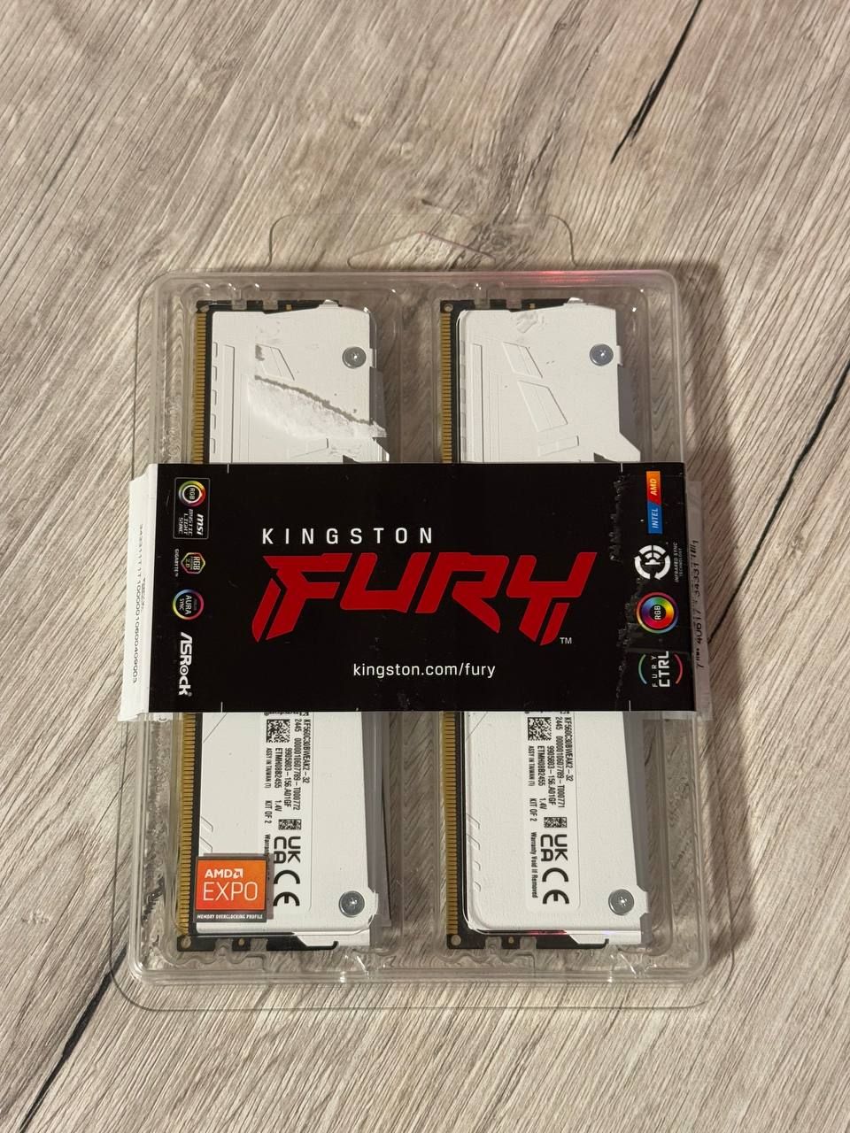 Оперативна памʼять Kingston FURY Beast RGB DDR5 DIMM Kit 32GB 6000 MHz