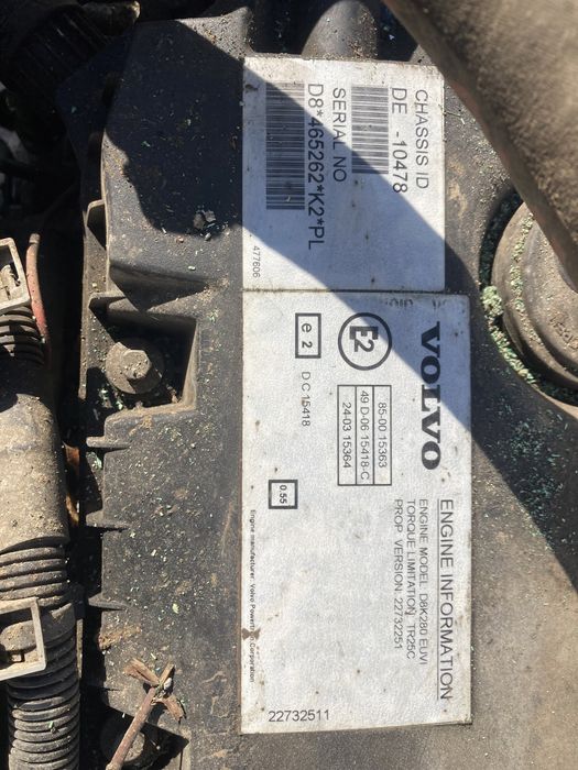 Nowa cena! Silnik Volvo D8K280 EUVI z 2018r.