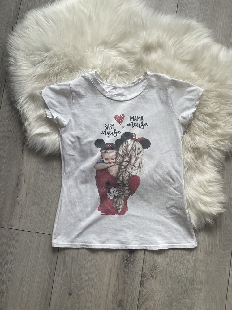 T-shirt Mama nad Baby Mouse