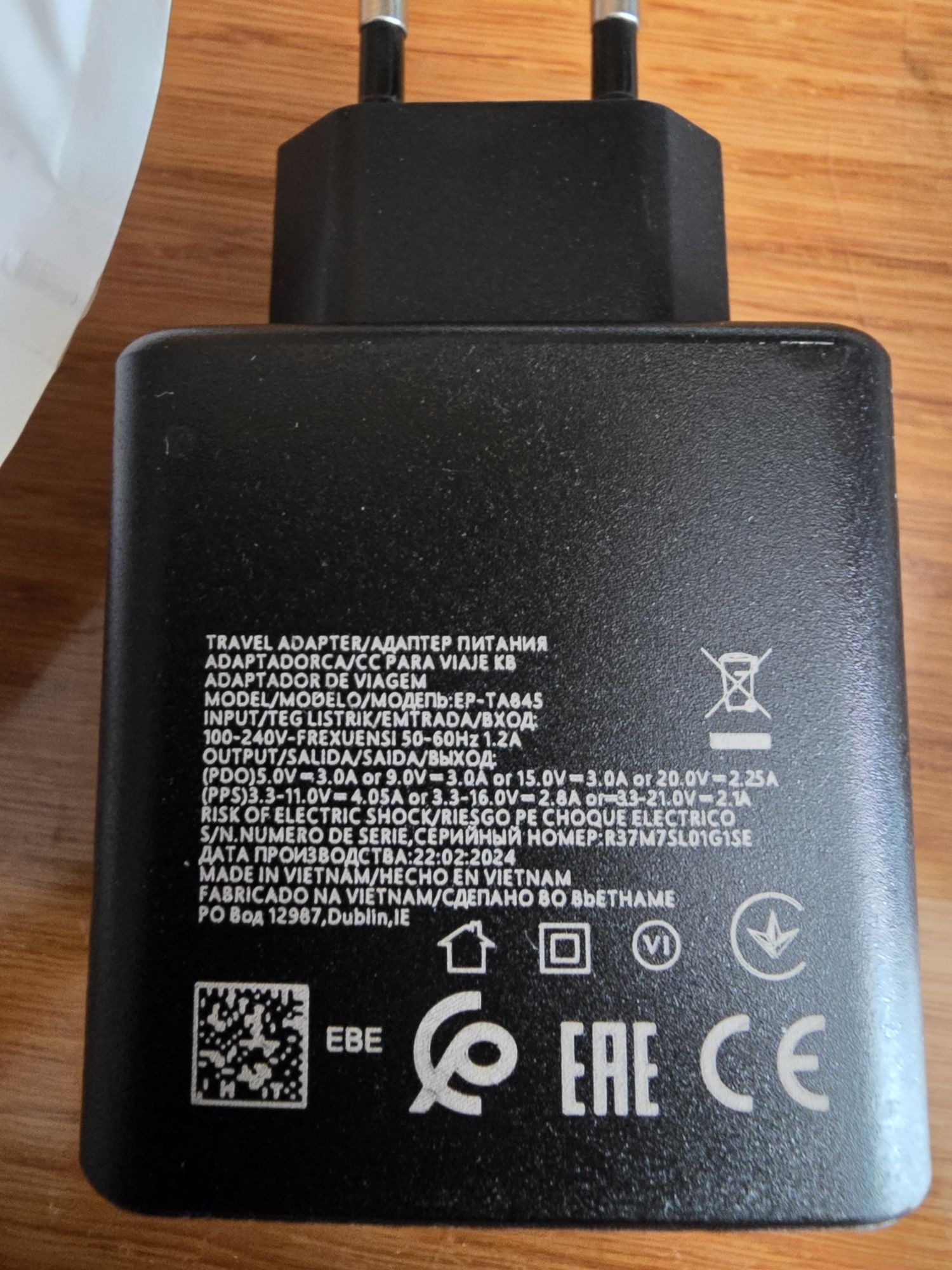 Швидкісна зарядка для Samsung 45w Type C