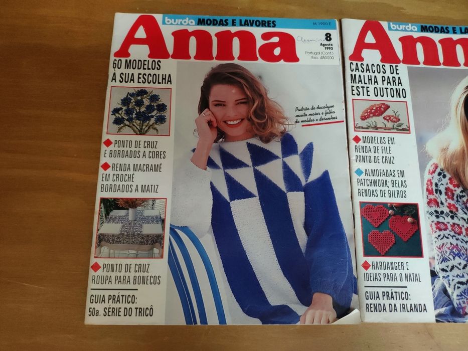 3 Revistas Anna Moda e Lavores