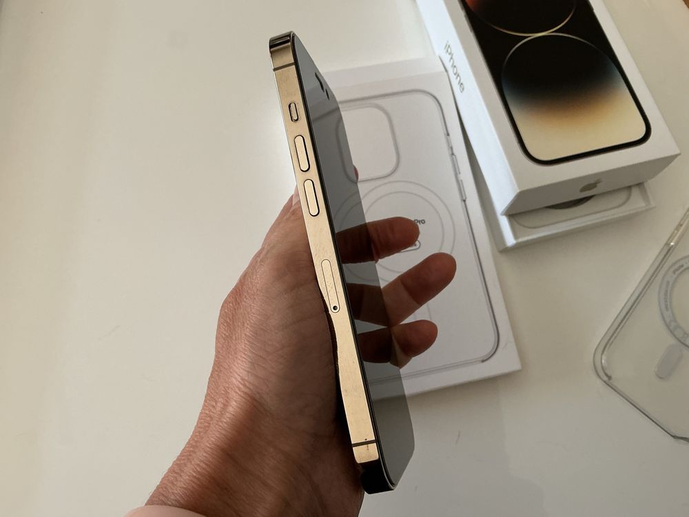 iPhone 14 Pro 128GB Dourado + Capa MagSafe Apple + Fatura