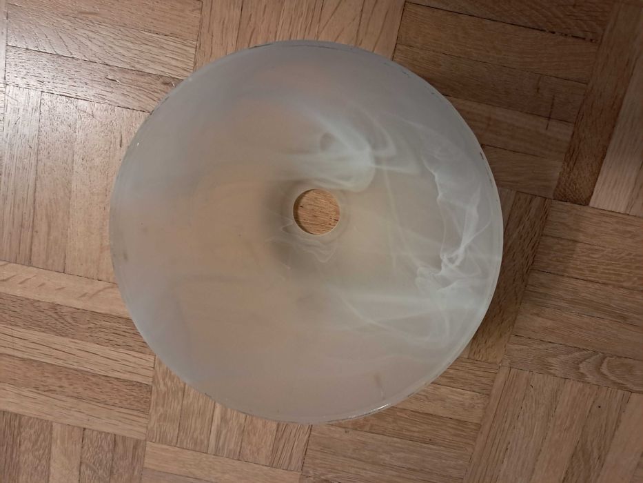 Klosz do lampy, żyrandola, oprawa 15cm szklany biały 2 szt