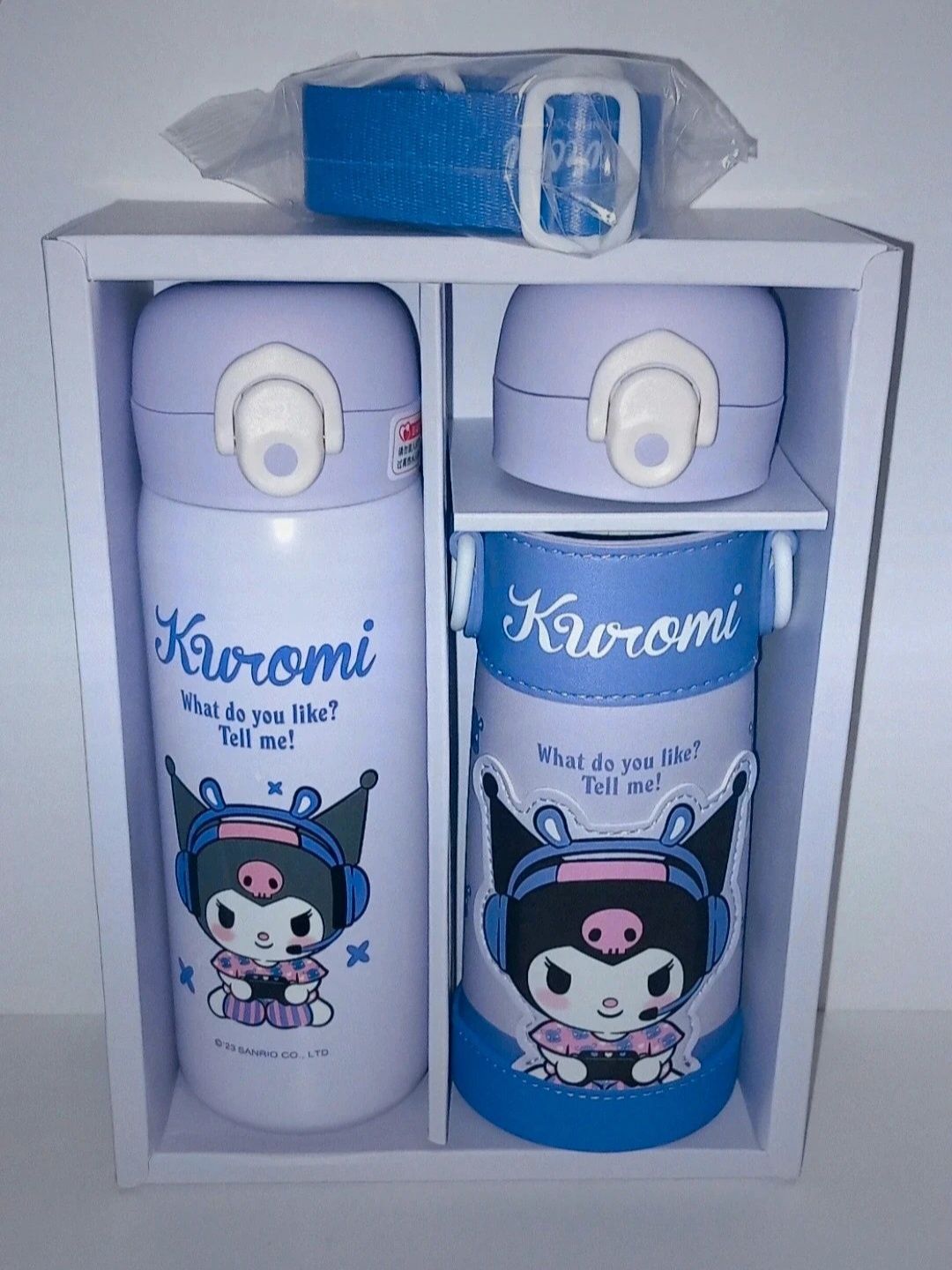 Nowy Kuromi termos z etui + smyczka
