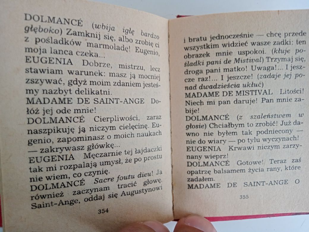 Miniatura D.A.F. de Sade filozofia w buduarze