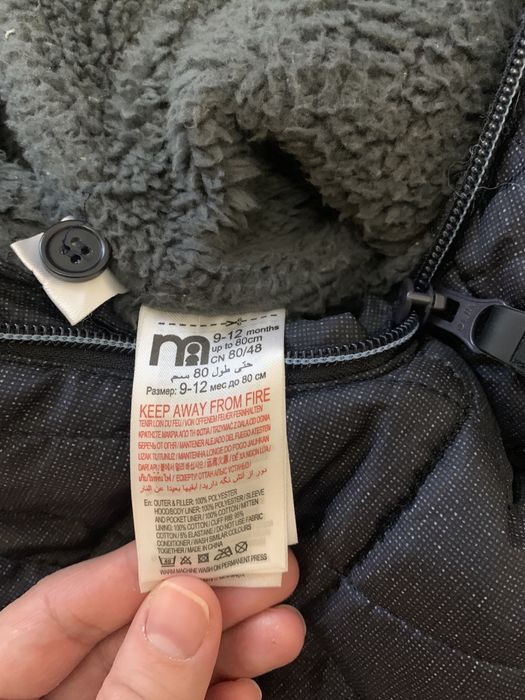 Теплий зимовий комбінезон  Mothercare 6-9,68-74, 74-80 9-12 місяців