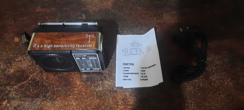 Радиоприемник АККУМУЛЯТОРНЫЙ NEEKA NK - 204 RB (5 диапазонов)