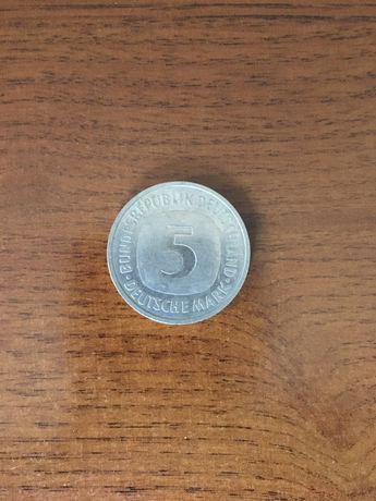 Монета 5 марок ФРН