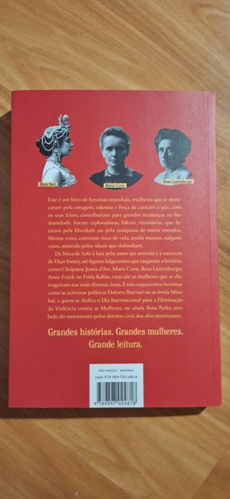 Livro "o pequeno livro das grandes heroinas"