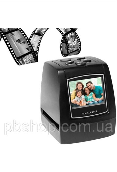 Сканер для фотопленки и слайдов 35мм 135 негативов Слайд-сканер c ЖК