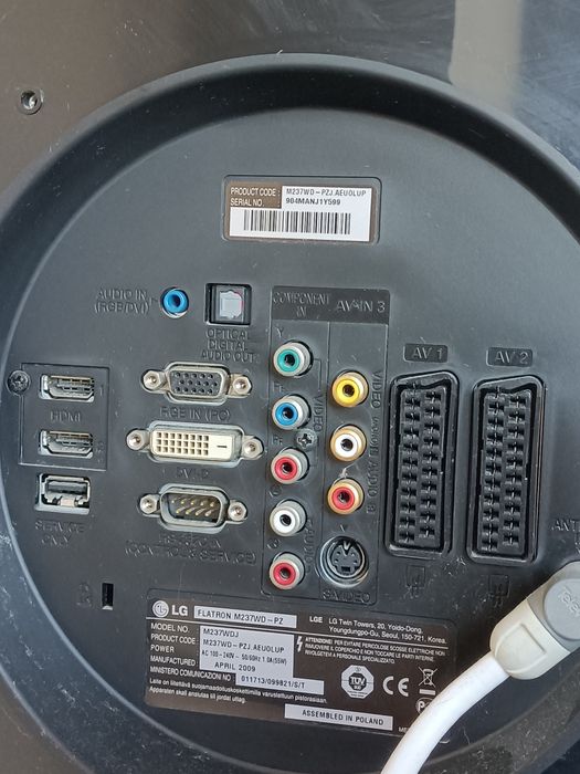 LG M237WD tv/monitor c/ comando