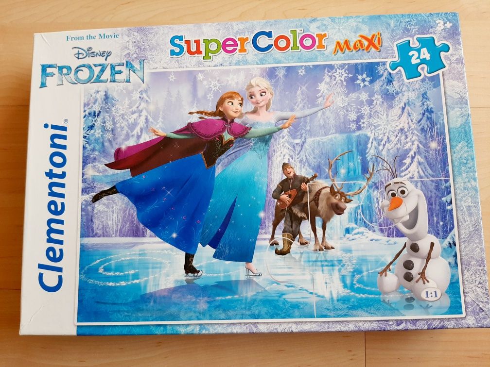 Disney Frozen Kraina lodu,Elsa i Anna, Olaf, puzzle, 24szt. Clementoni