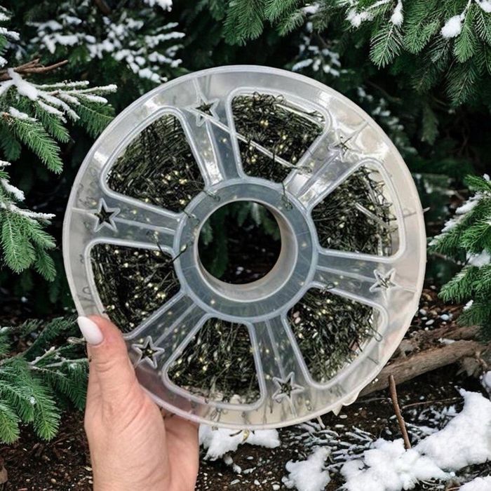 Мишура гирлянда-нить 100м, 50 м и 30 м теплый свет (премиум качества)