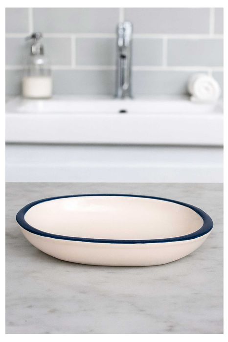 Mydelniczka ceramiczna wolnostojąca ASDA 14x10x3 cm elegancka łazienka