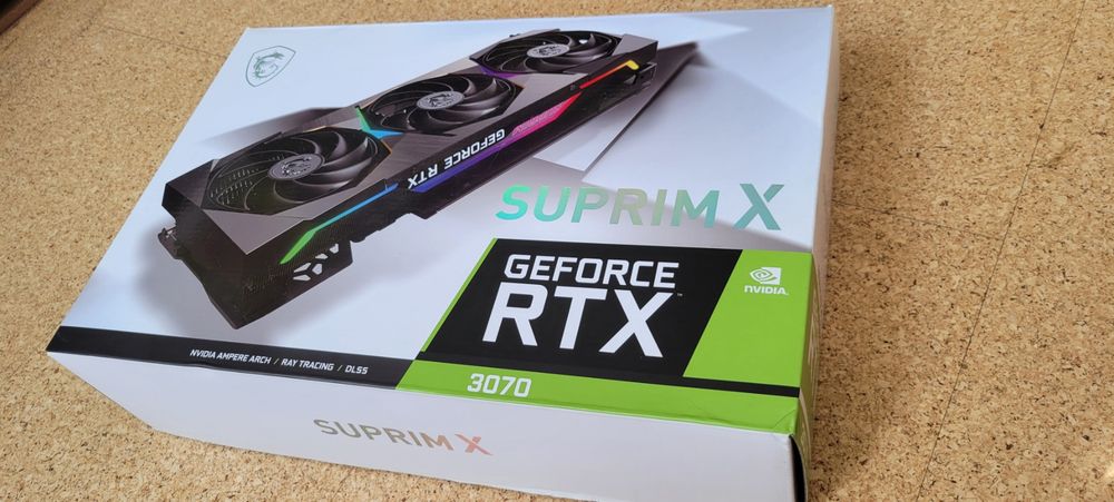 Видеокарта MSI RTX3070 Suprim X 8Gb. Полная комплектация с коробкой.