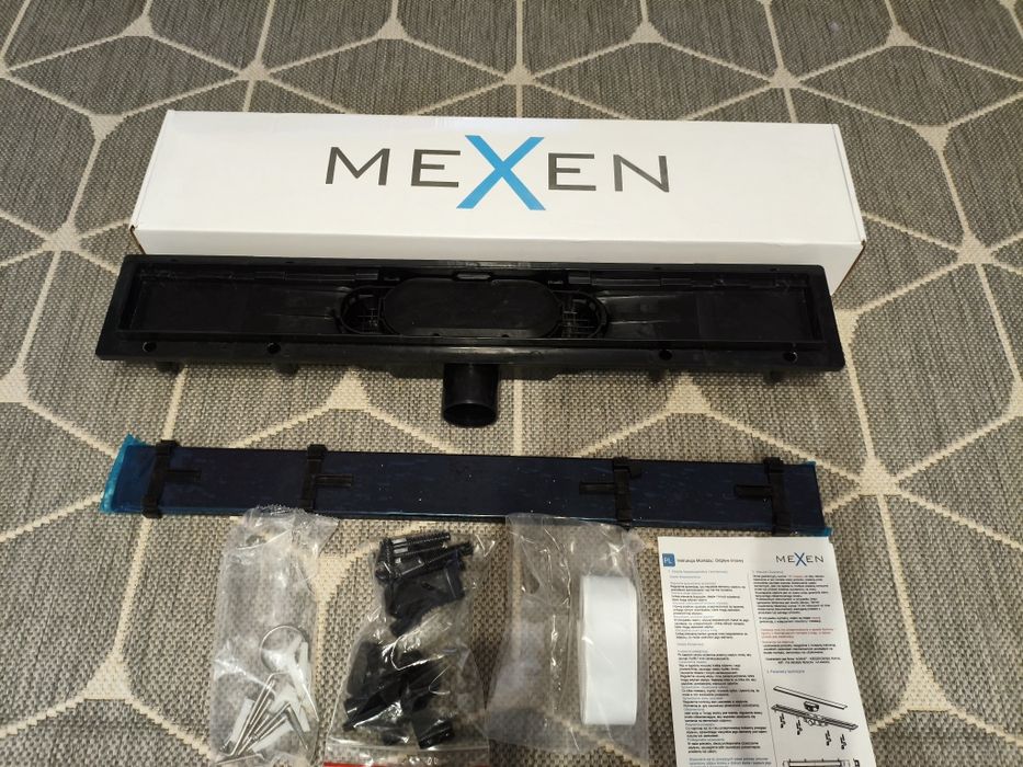 Odpływ liniowy 60 cm czarny