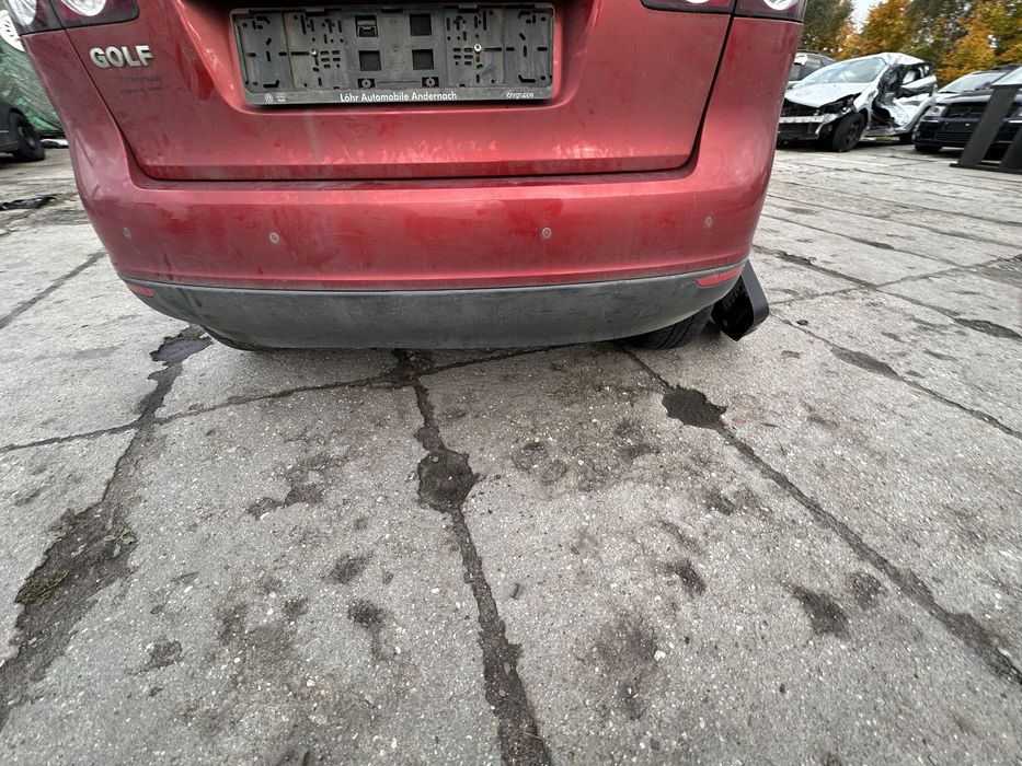 Zderzak Golf V Plus tył LA3X Golf 5 Czujniki pdc