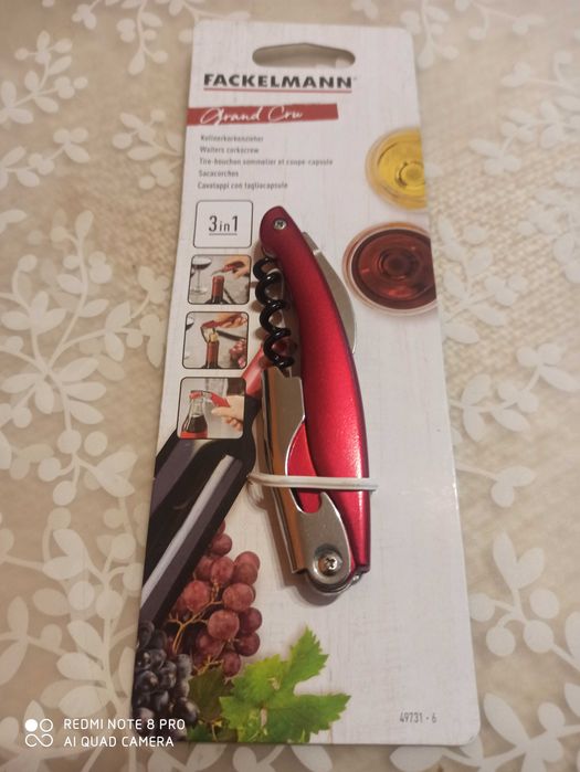 Korkociąg kelnerski 3 in 1 Fackelman