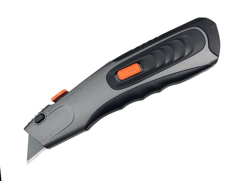 Nożyk trapezowy ostrze 19x60mm ze stali SK2 w aluminiowa obudowa Teger