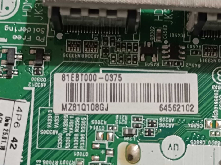 Main płyta główna tv LG 43UJ6307 sprawny.