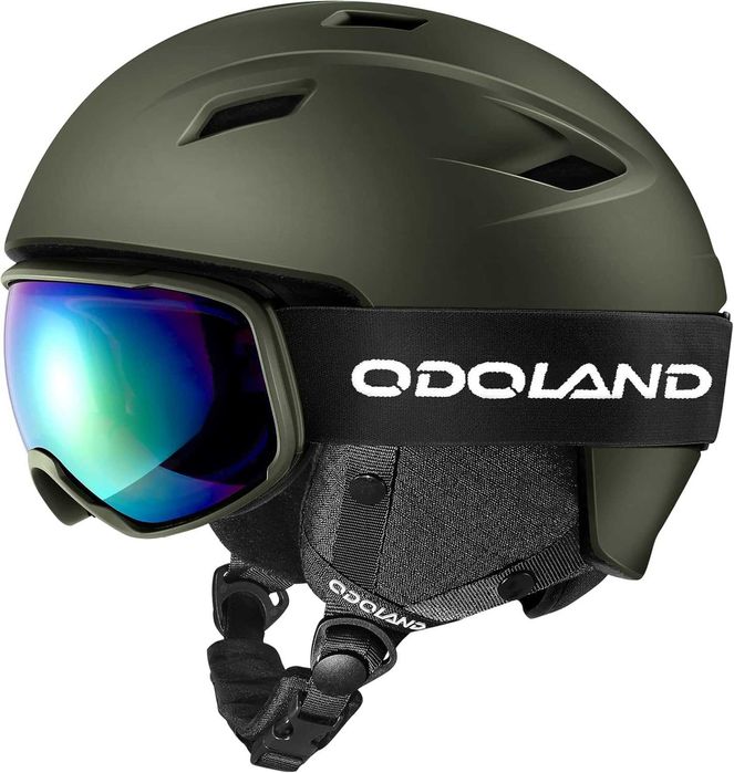 Kask narciarski, snowboardowy z goglami UV 400 Odoland rozmiar M