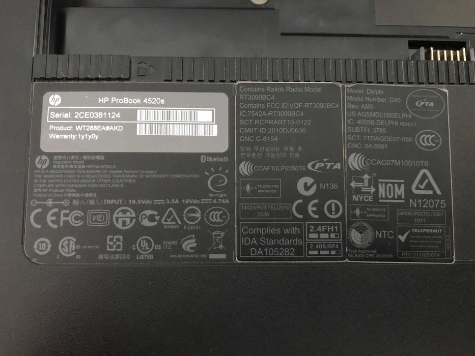 Laptop HP ProBook 4520S