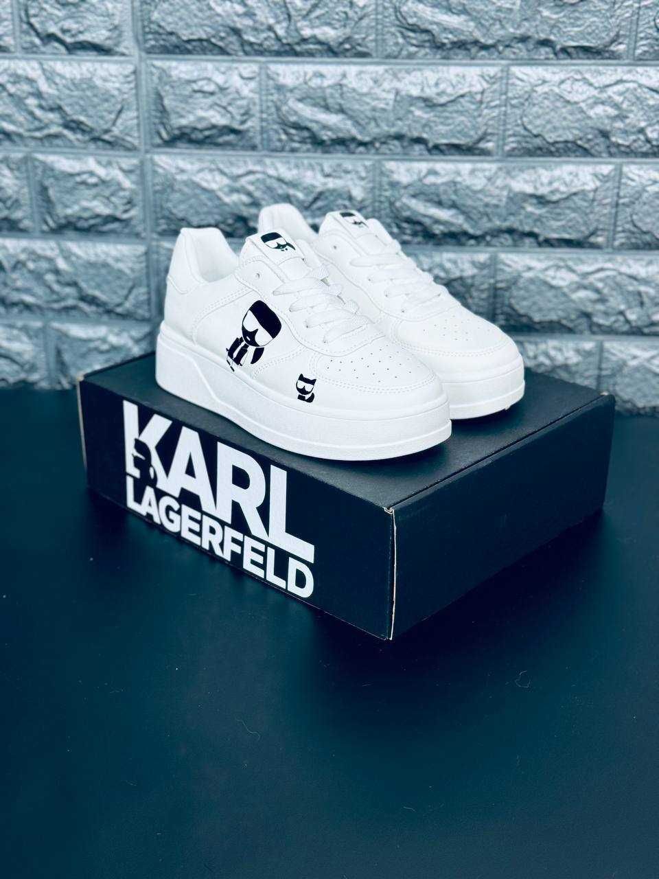 Кроссовки Karl Lagerfeld женские Топ продаж! Белые кеды Распродажа!