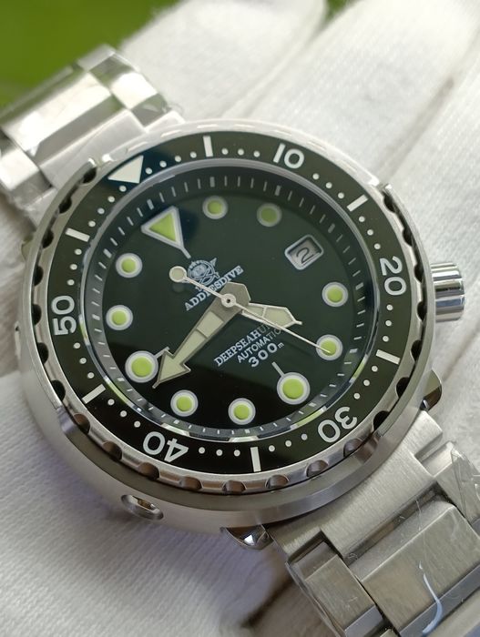 Годинник/часы дайвер AddiesDive tuna, тунець 300m seiko NH35