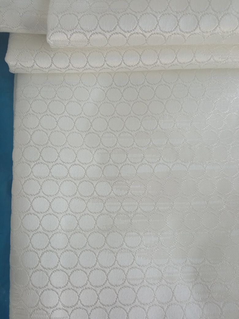 Conjunto de 3 cortinados - 2 branco+1 cinza clarinho