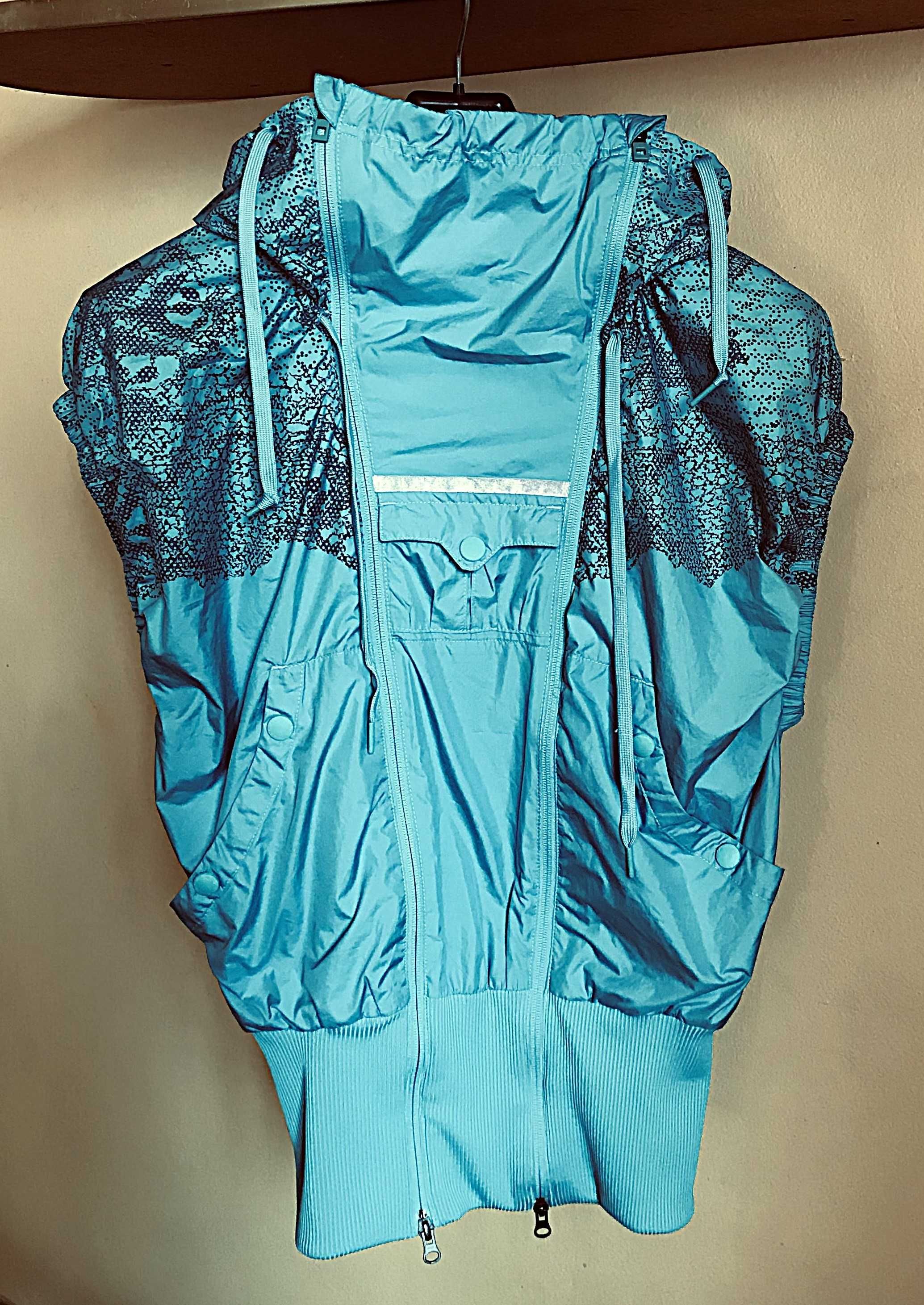 kamizelka sportowa adidas x stella mccartney cienka turkus wzór 36