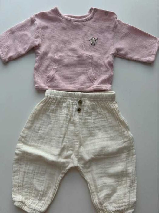 Zestaw dziecięcy bluzka i spodnie rozmiar 62