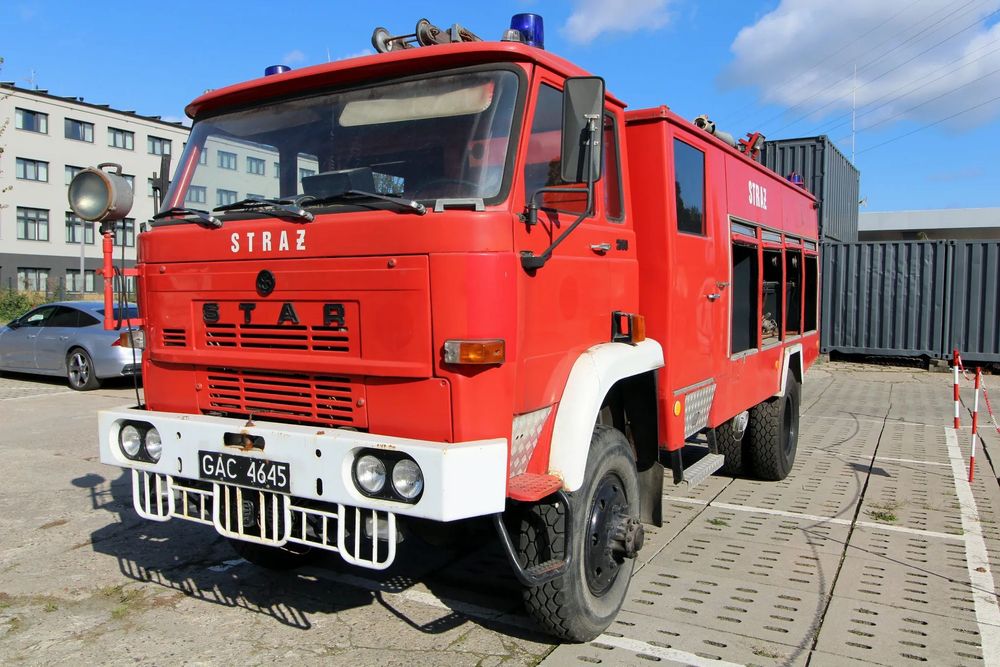 Jelcz 005  Samochód specjalny pożarniczy Star 244 Jelcz 005 4x4