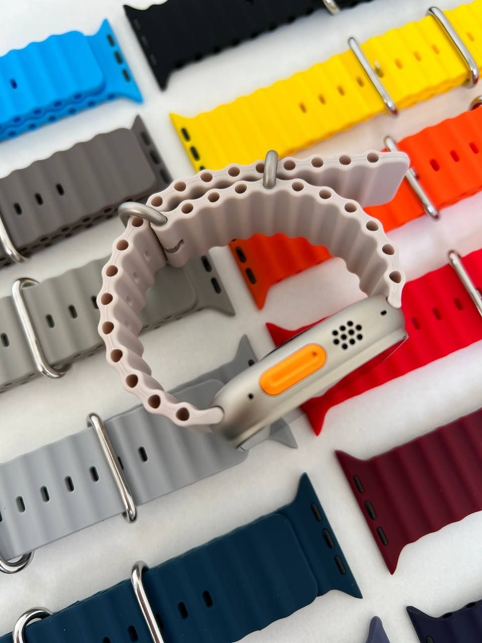 Ремешок Ocean Band на Apple Watch силиконовый ремінець браслет силікон