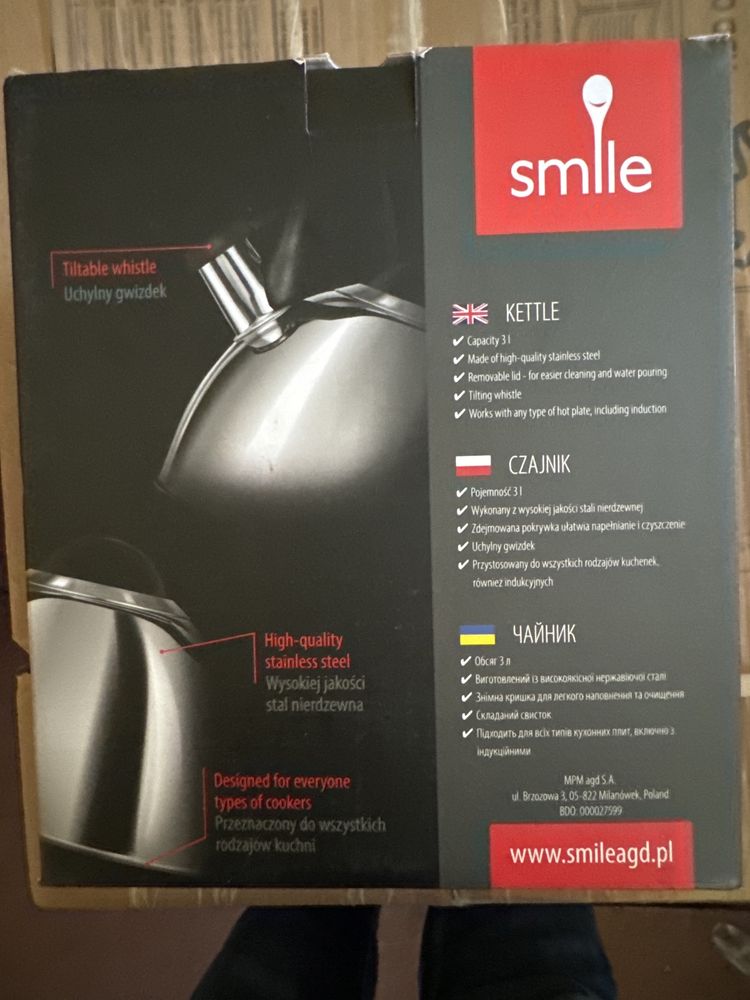 Czajnik smile mcn-13/s 3litry