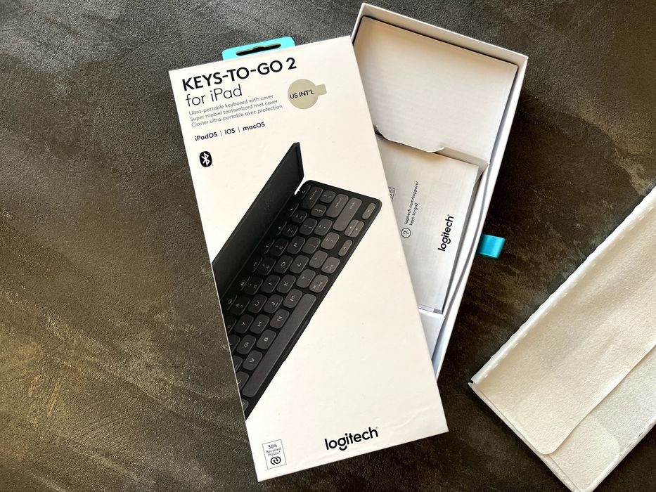 Logitech Keys-To-Go 2 - QWERTY układ US international - Grafit