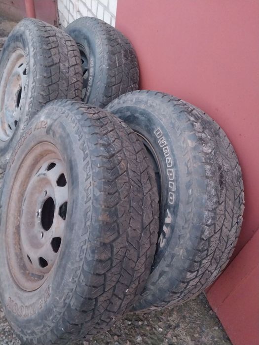 Колеса диски 5, 139,7 уаз хантер R16 резина 225, 75R16 HANKOOK
