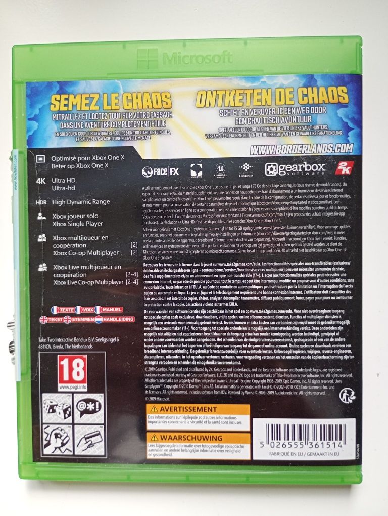 Borderlands 3 Xbox one