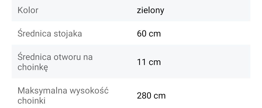 Stojak plastikowy do choinki